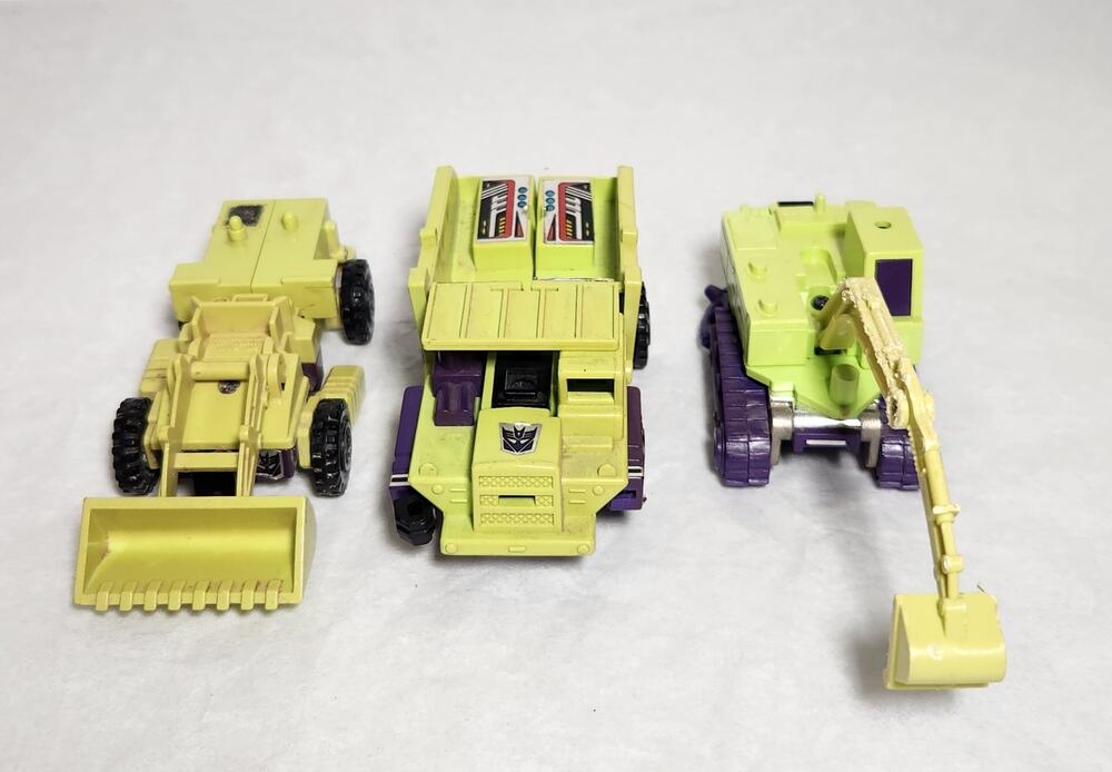 Vintage Transformers G1 Lot Of Long Haul, Scrapper, Scavenger 1980's Pre-owned